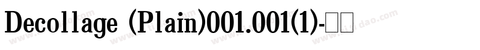 Decollage (Plain)001.001(1)字体转换